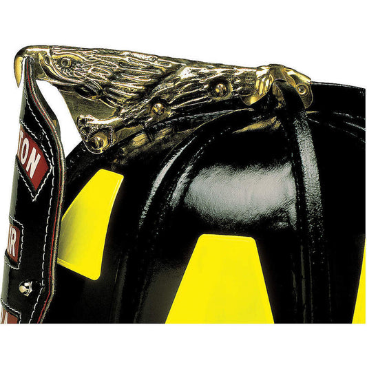 Craved brass eagle for fire fighter helmet