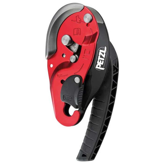 self-braking descender for rope rescue