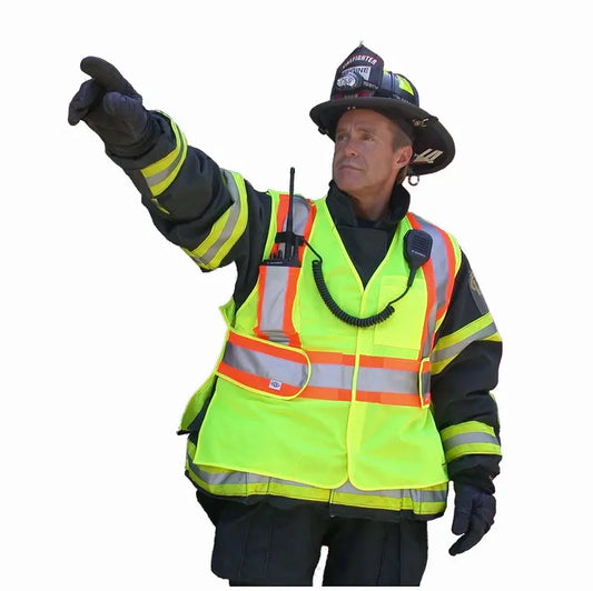 HI -VIZ PUBLIC SAFETY VEST 5PT L-5X