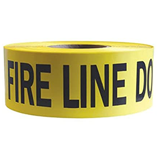 Barricade Tape Yellow Fire Line Do Not Cross