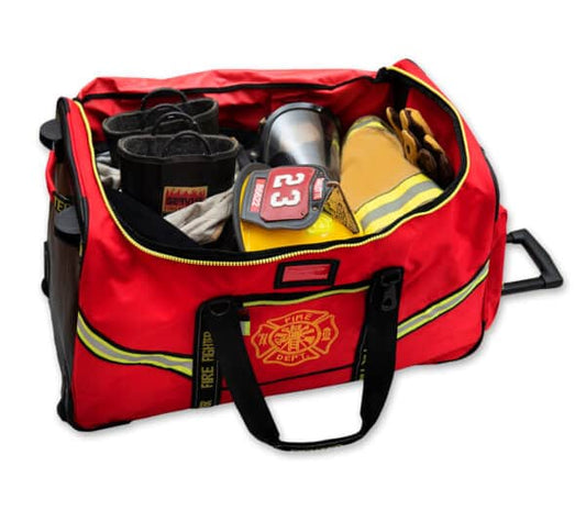 Premium Rolling Turnout Gear Bag; Luggage Style w/